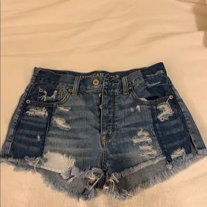 Festival high rise jean shorts size 0